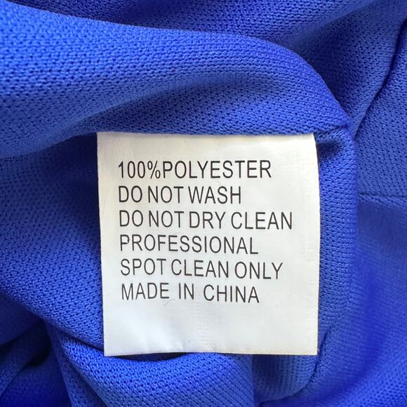 Mac Duggal Ieena 55691 Rhinestone Strap Satin Mini Dress Cobalt Blue - Picture 10 of 11